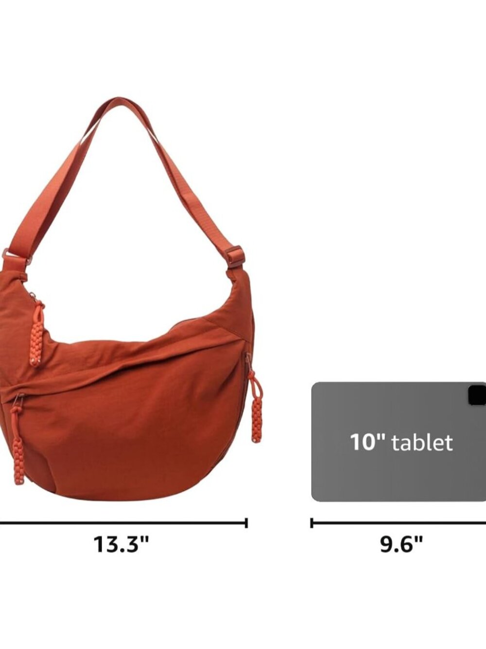 Hobo Bag for Women Men Crescent Shoulder Bag Retro Nylon Canvas Crossbody Bag Sl - Picture 3 of 8